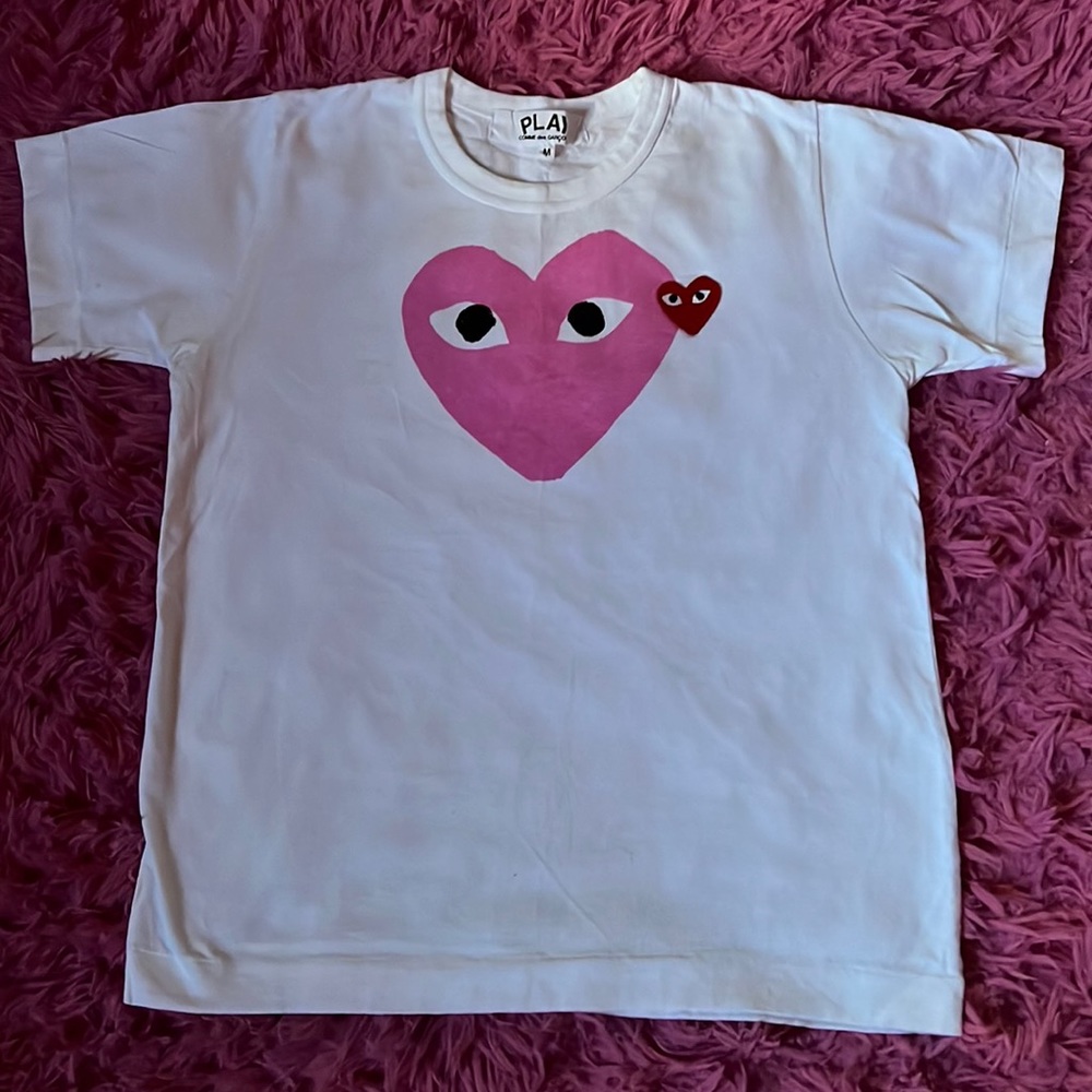 Womens Comme des Garçons play t-shirt